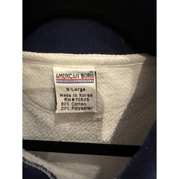 Winston Winners Heavyweight Collared Sweatshirt XL Grey With Blue Collar GUC - Picture 2 of 10